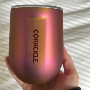 Corkcicle insulted wine cooler pink chrome 12 oz